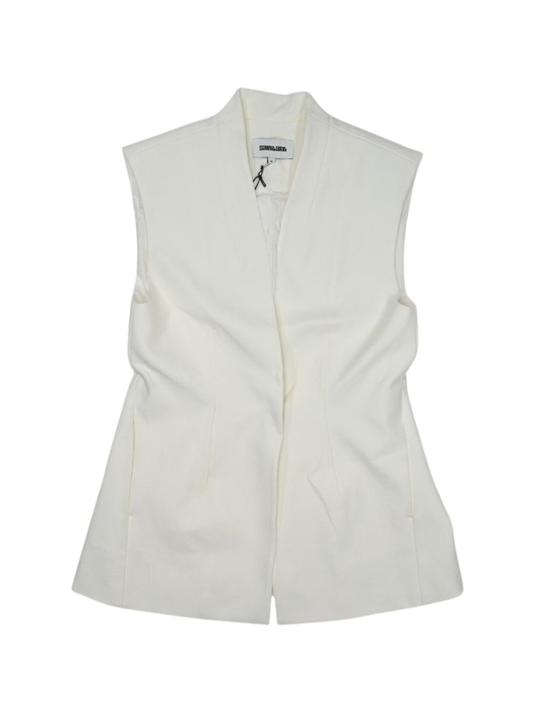 Saint Art Cora Tailored Vest In White